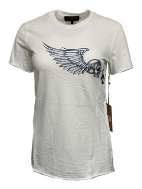 Raw7 T-Shirt Skullwing - White